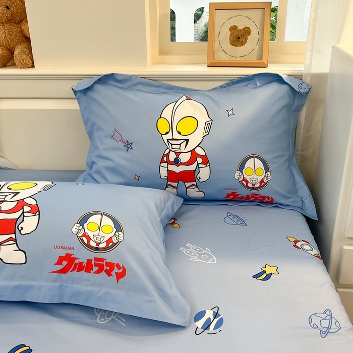 91家纺网 家纺一手货源 找家纺 蘭菲家纺 2025新款奥特曼全棉枕套 成功