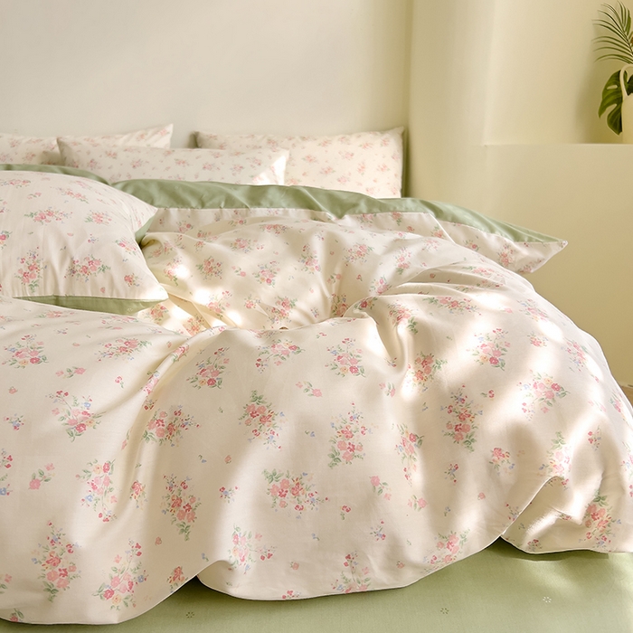 91家纺网 家纺一手货源 找家纺 DoDo 兜兜 【 可定制尺寸】2026新款全棉40支13372印花单被套 朵拾