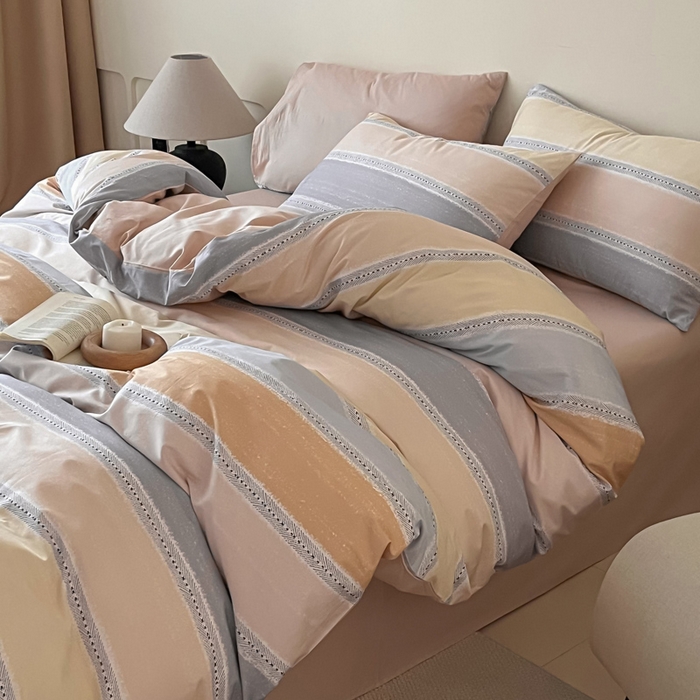 91家纺网 家纺一手货源 找家纺 涵宸家纺 2025新款全棉印花良品系列四件套 卡曼