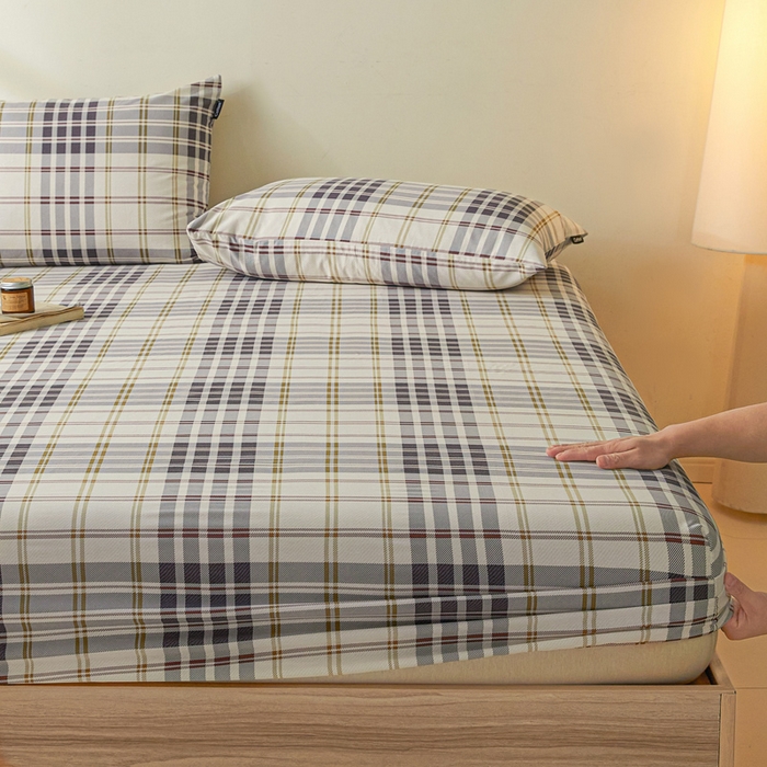 91家纺网 家纺一手货源 找家纺 涵宸家纺 2025新款全棉印花良品系列床笠 床笠-琥珀