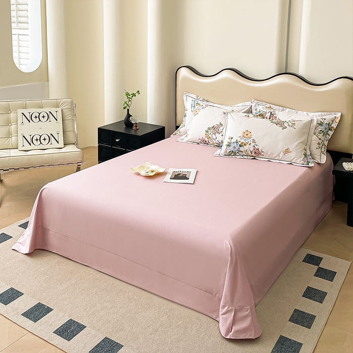 91家纺网 家纺一手货源 找家纺 帛美 2025新款13376全棉纯棉印花四件套-提供买家秀 春色间