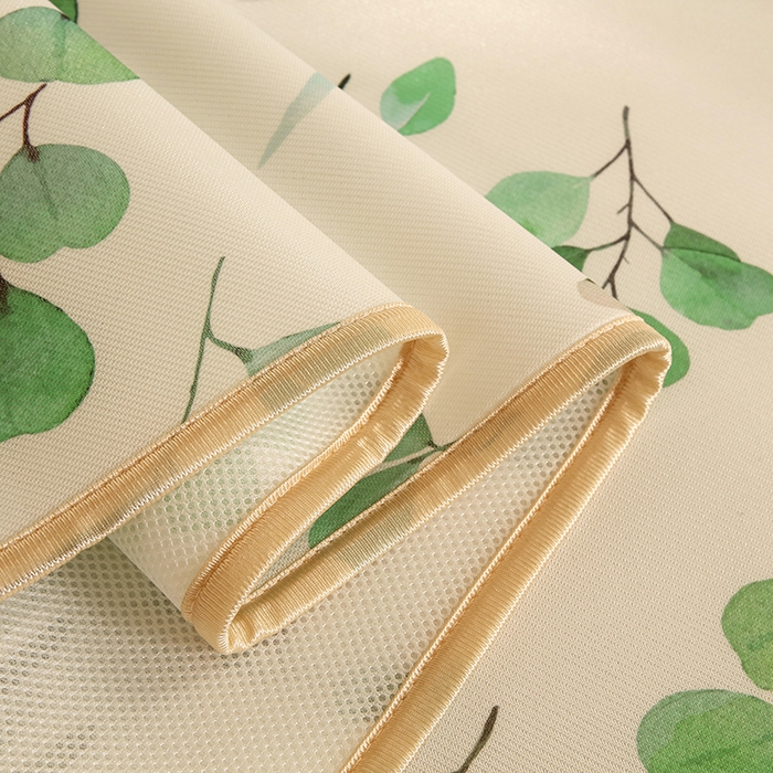 91家纺网 家纺一手货源 找家纺 沁童儿童用品店 2025新款学生宿舍牛奶冰丝凉席两件套 绿意盎然