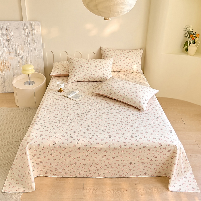 91家纺网 家纺一手货源 找家纺 DoDo 兜兜 【 可定制尺寸】2025新款全棉40支13372印花单床单 蕾拉