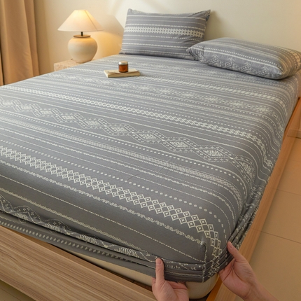 91家纺网 家纺一手货源 找家纺 （总）涵宸家纺 2025新款全棉印花良品系列床笠