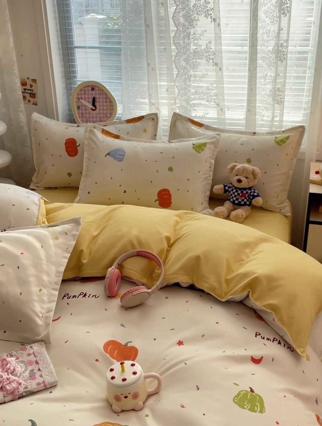 91家纺网 家纺一手货源 找家纺 世爵 2025新款磨毛印花单被套 南瓜园