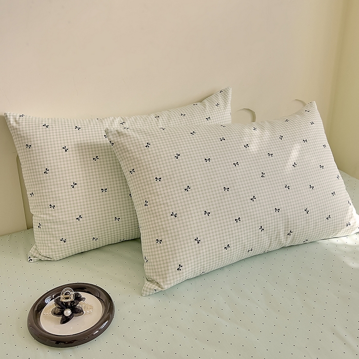 91家纺网 家纺一手货源 找家纺 DoDo 兜兜 【 可定制尺寸】2025新款全棉40支13372印花单床单 绿蝶