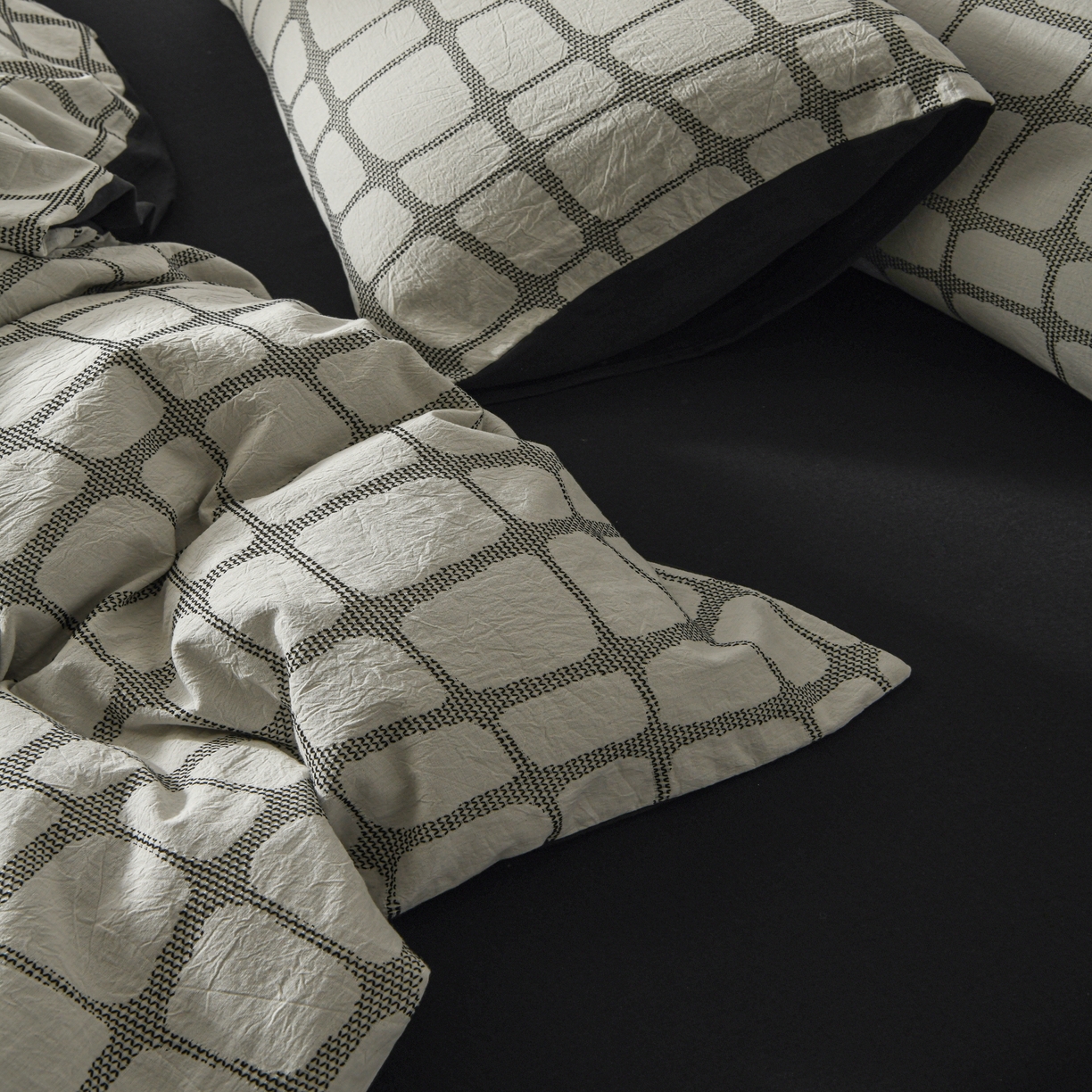 91家纺网 家纺一手货源 找家纺 （总）简家居 2025新款60支色织空气棉四件套-岛屿