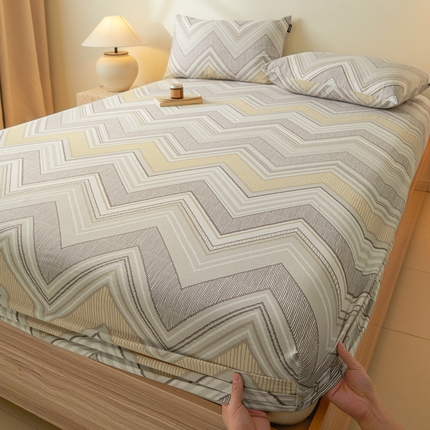 91家纺网 家纺一手货源 找家纺 （总）涵宸家纺 2025新款全棉印花良品系列床笠