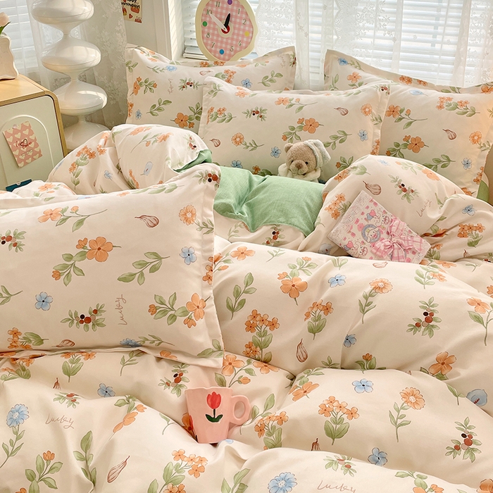 91家纺网 家纺一手货源 找家纺 世爵 2025新款磨毛印花单被套 春田花花