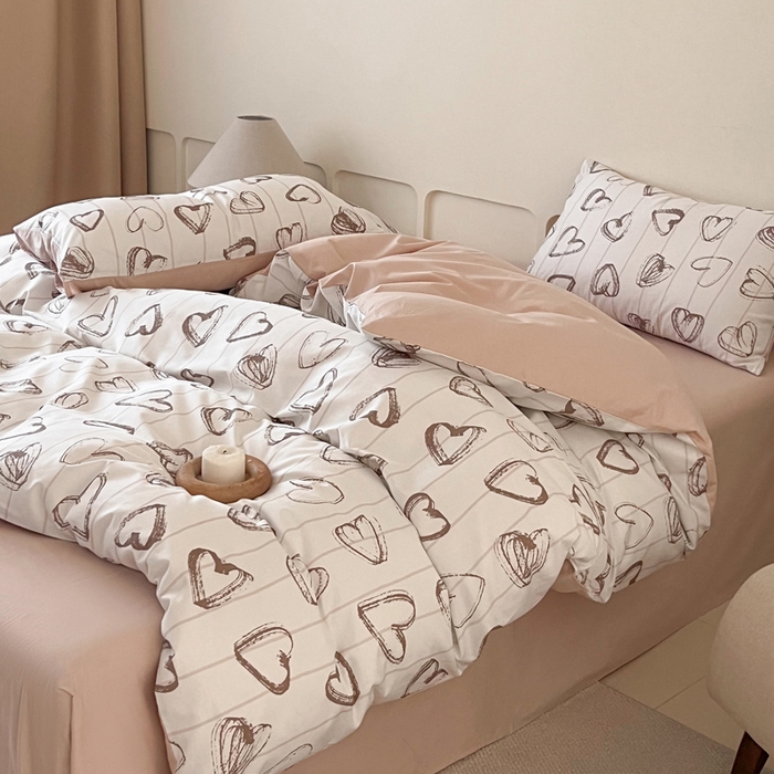 91家纺网 家纺一手货源 找家纺 涵宸家纺 2025新款全棉印花良品系列四件套 心怡