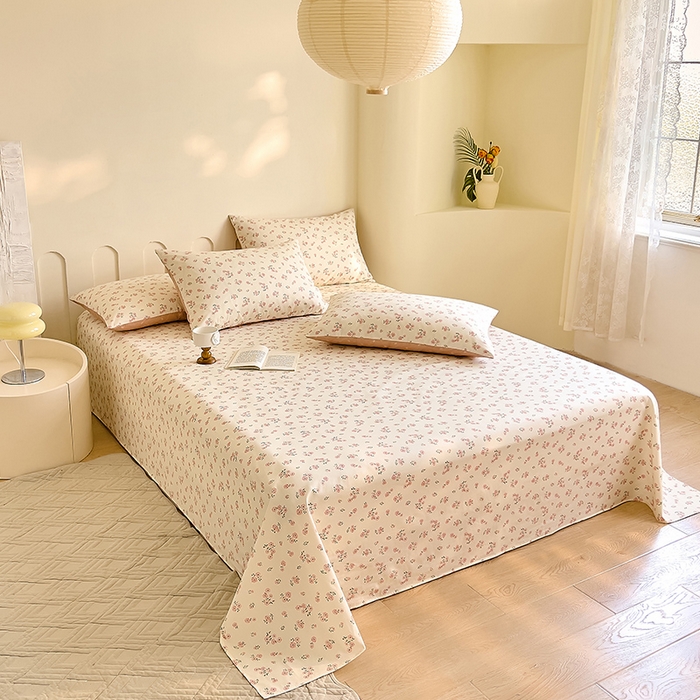 91家纺网 家纺一手货源 找家纺 DoDo 兜兜 【 可定制尺寸】2025新款全棉40支13372印花单床单 蕾拉