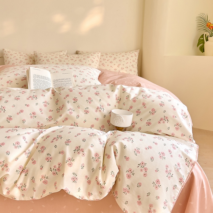 91家纺网 家纺一手货源 找家纺 DoDo 兜兜 【 可定制尺寸】2025新款全棉40支13372印花四件套 蕾拉