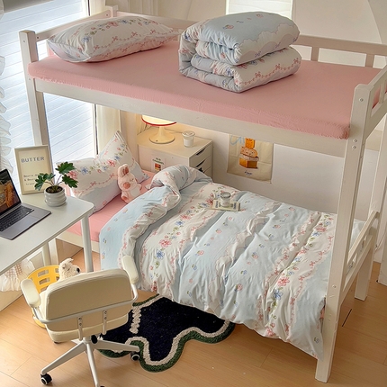 91家纺网 家纺一手货源 找家纺 （总）阿曼达 2025新款印花水洗m学生床单人四件套