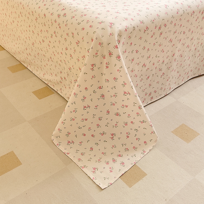 91家纺网 家纺一手货源 找家纺 DoDo 兜兜 【 可定制尺寸】2026新款全棉40支13372印花单床单 粉色恋歌