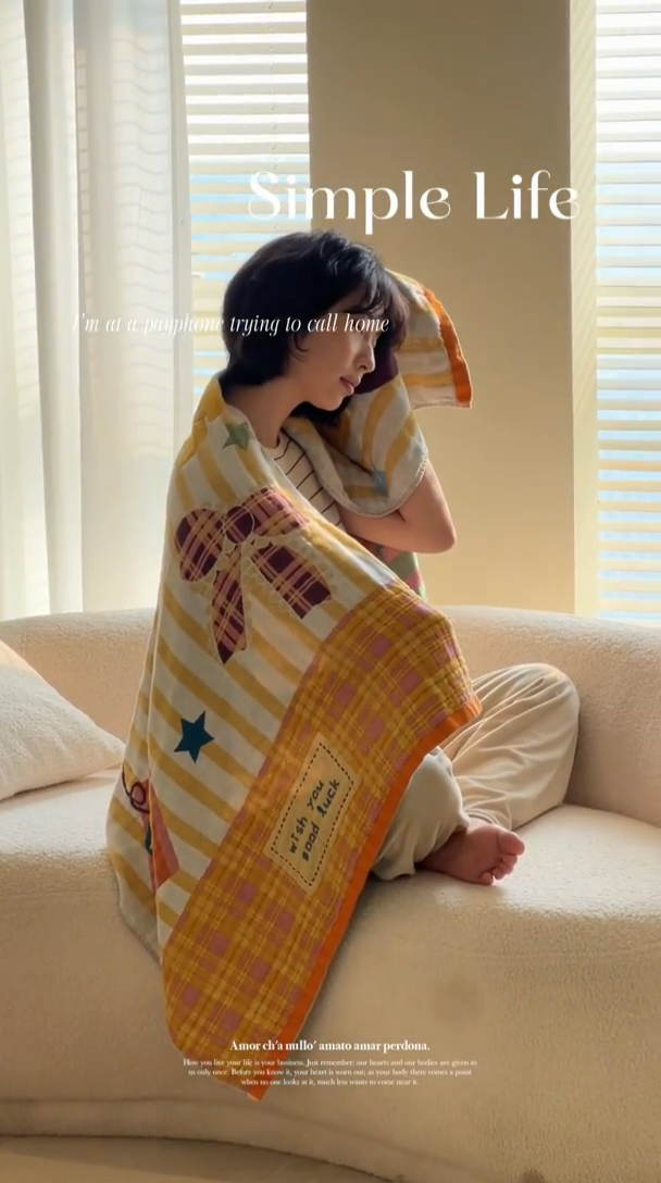 91家纺网 家纺一手货源 找家纺 雯雨家纺 2025新款亲肤可爱全棉A类纱布浴巾 蝴蝶结小狗