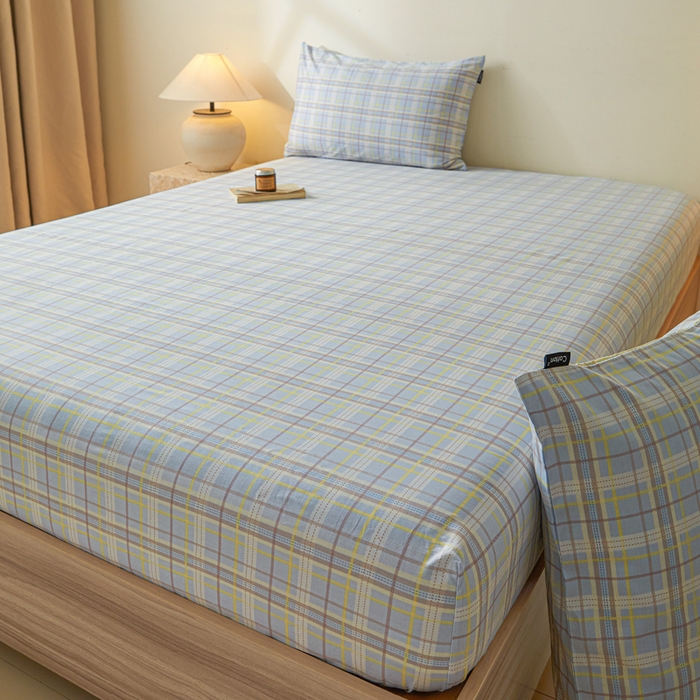 91家纺网 家纺一手货源 找家纺 涵宸家纺 2025新款全棉印花良品系列床笠 床笠-罗宾