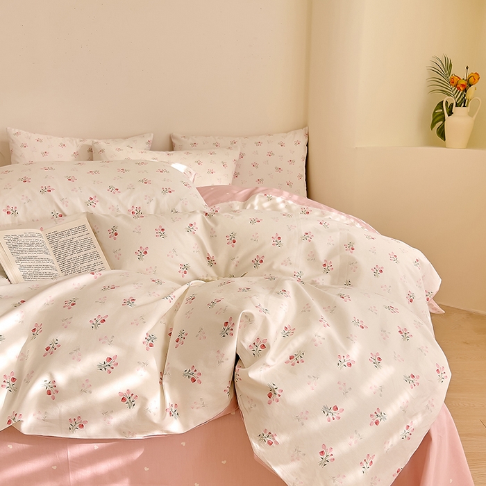 91家纺网 家纺一手货源 找家纺 DoDo 兜兜 【 可定制尺寸】2025新款全棉40支13372印花四件套 情书