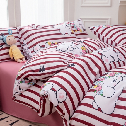 乐居坊 2025新款亲肤舒适A类水洗云朵棉四件套-场景二 国风少女