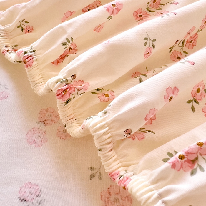 91家纺网 家纺一手货源 找家纺 DoDo 兜兜 【 可定制尺寸】2025新款全棉40支13372印花单床笠 蕾拉