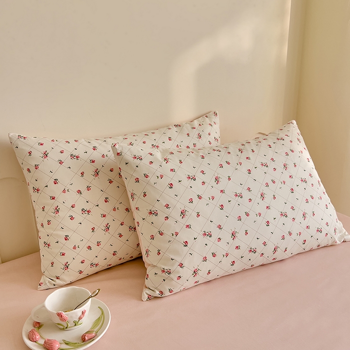 91家纺网 家纺一手货源 找家纺 DoDo 兜兜 【 可定制尺寸】2025新款全棉40支13372印花单枕套 花晨