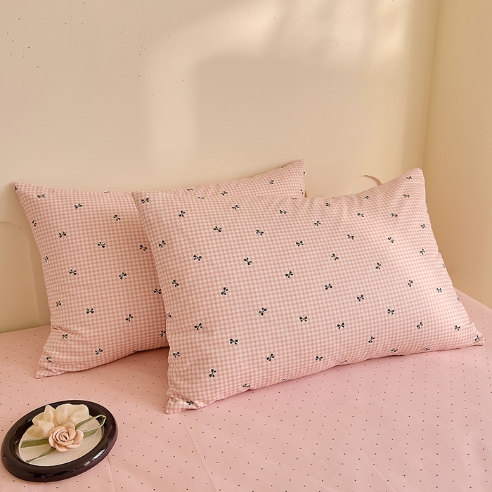 91家纺网 家纺一手货源 找家纺 DoDo 兜兜 【 可定制尺寸】2025新款全棉40支13372印花单枕套 粉蝶