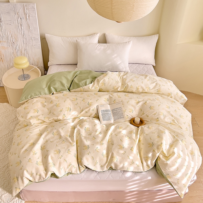 91家纺网 家纺一手货源 找家纺 DoDo 兜兜 【 可定制尺寸】2025新款全棉40支13372印花单被套 清香