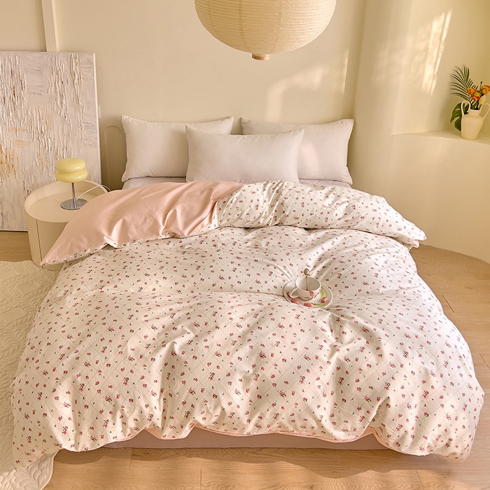 91家纺网 家纺一手货源 找家纺 DoDo 兜兜 【 可定制尺寸】2025新款全棉40支13372印花单被套 花晨