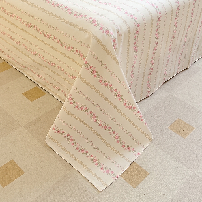 91家纺网 家纺一手货源 找家纺 DoDo 兜兜 【 可定制尺寸】2026新款全棉40支13372印花单床单 黛茜