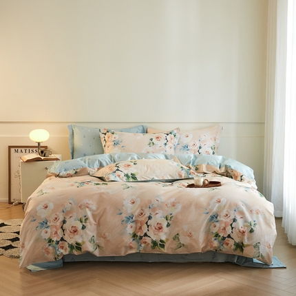 91家纺网 家纺一手货源 找家纺 （总）涵宸家纺 2025新款全棉印花四件套总花型