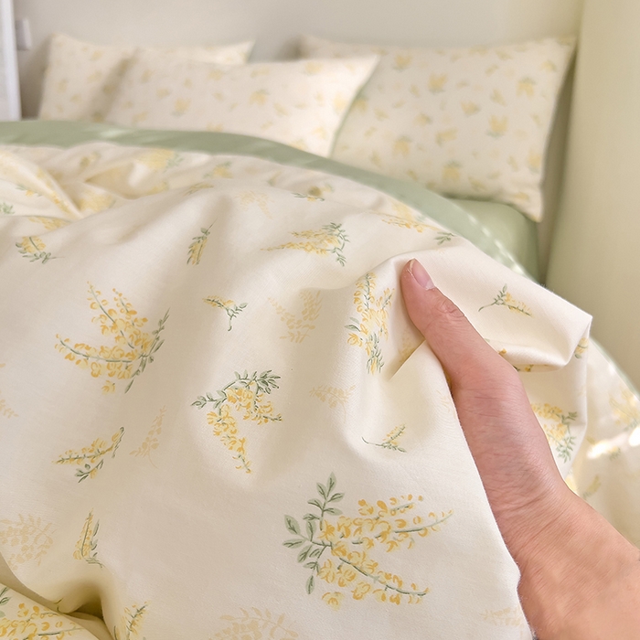 91家纺网 家纺一手货源 找家纺 DoDo 兜兜 【 可定制尺寸】2025新款全棉40支13372印花单被套 清香