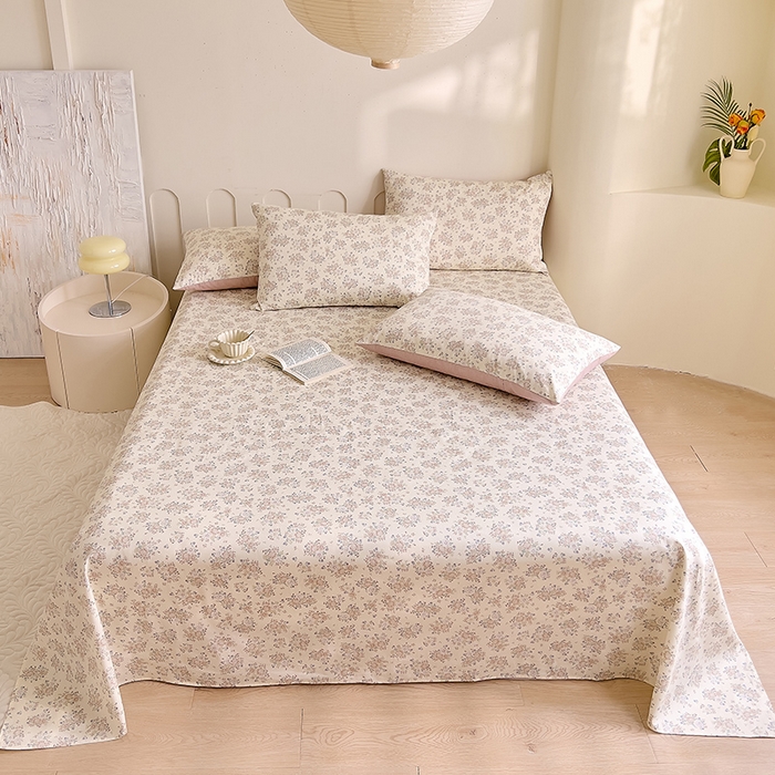 91家纺网 家纺一手货源 找家纺 DoDo 兜兜 【 可定制尺寸】2025新款全棉40支13372印花单床单 苏拉