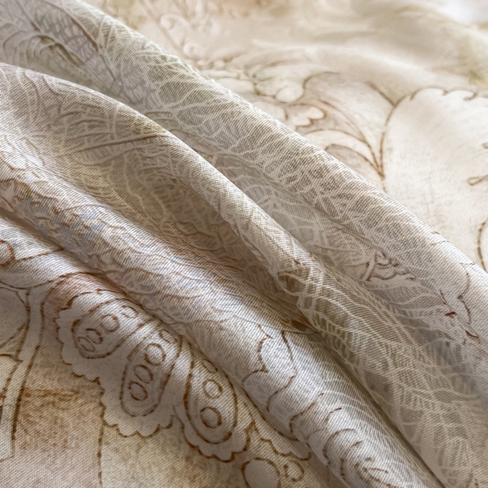 91家纺网 家纺一手货源 找家纺 2025新款大宽边高级简奢款凉感天丝莱赛尔数码印花丝滑丝绸四件套直播热款