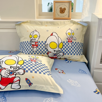 蘭菲家纺 2025新款奥特曼全棉枕套 超人兄弟