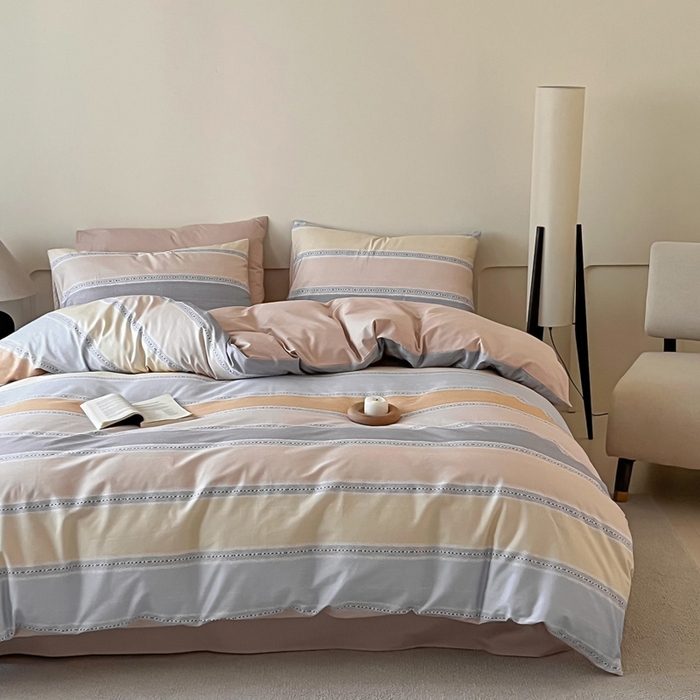 91家纺网 家纺一手货源 找家纺 涵宸家纺 2025新款全棉印花良品系列四件套 卡曼