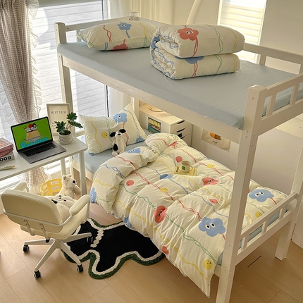 91家纺网 家纺一手货源 找家纺 （总）阿曼达 2025新款印花水洗m学生床单人四件套