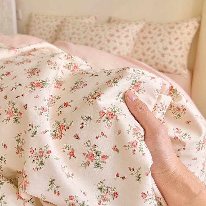 91家纺网 家纺一手货源 找家纺 DoDo 兜兜 【 可定制尺寸】2025新款全棉40支13372印花四件套 桃夭