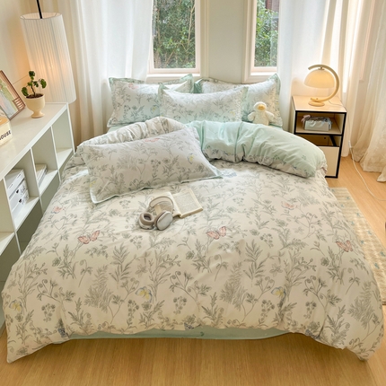 91家纺网 家纺一手货源 找家纺 （总）涵宸家纺 2025新款全棉印花四件套总花型