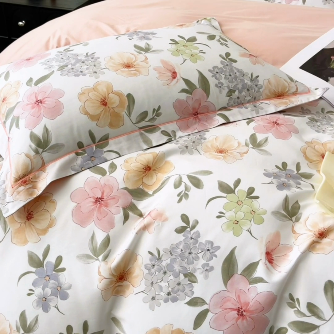 91家纺网 家纺一手货源 找家纺 帛美 2025新款13376全棉纯棉印花四件套-提供买家秀 洵莎