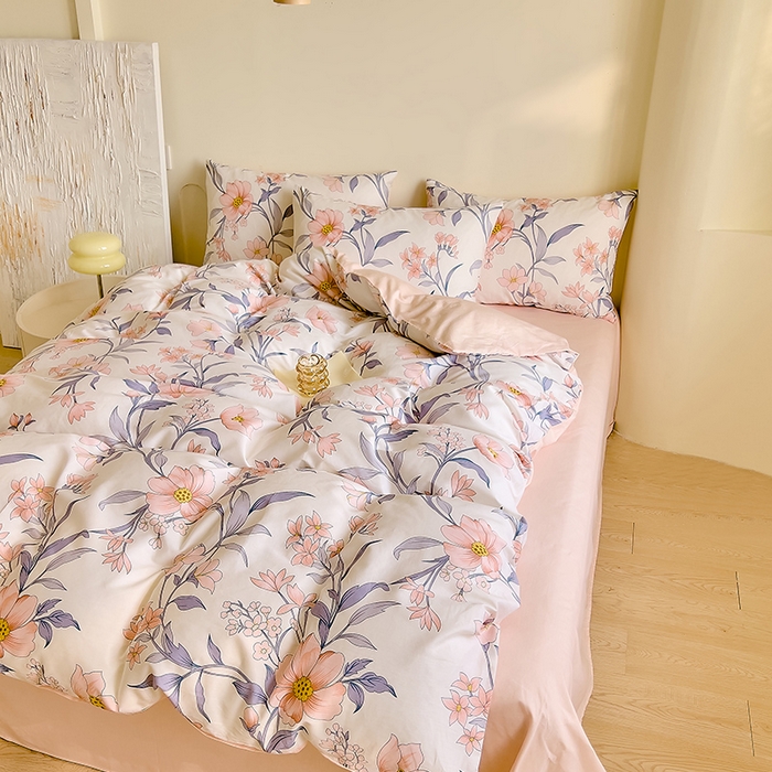 91家纺网 家纺一手货源 找家纺 DoDo 兜兜 【 可定制尺寸】2025新款全棉40支13372印花四件套 木兰