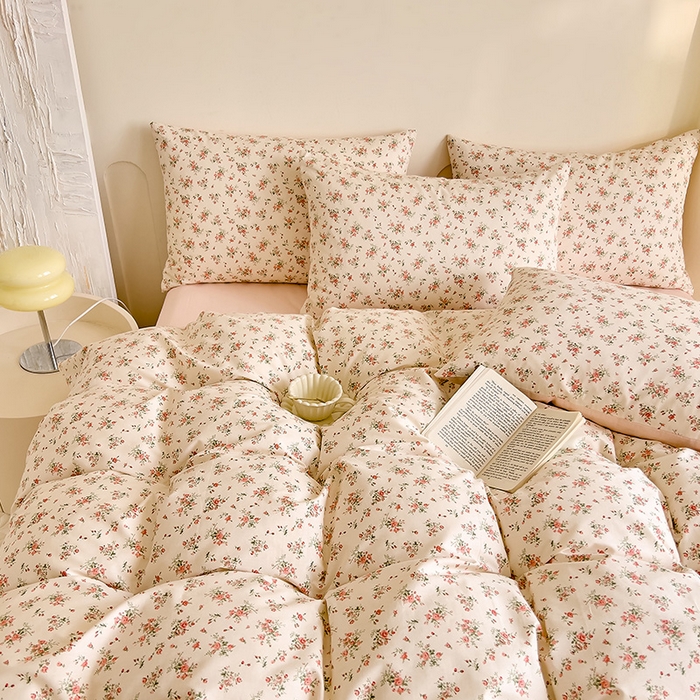 91家纺网 家纺一手货源 找家纺 DoDo 兜兜 【 可定制尺寸】2025新款全棉40支13372印花四件套 桃夭