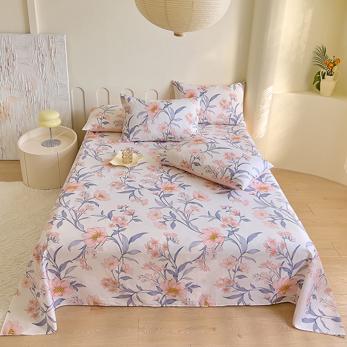 91家纺网 家纺一手货源 找家纺 DoDo 兜兜 【 可定制尺寸】2025新款全棉40支13372印花单床单 木兰