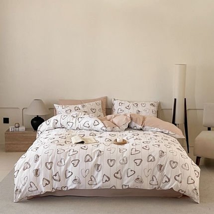 涵宸家纺 2025新款全棉印花良品系列四件套 心怡