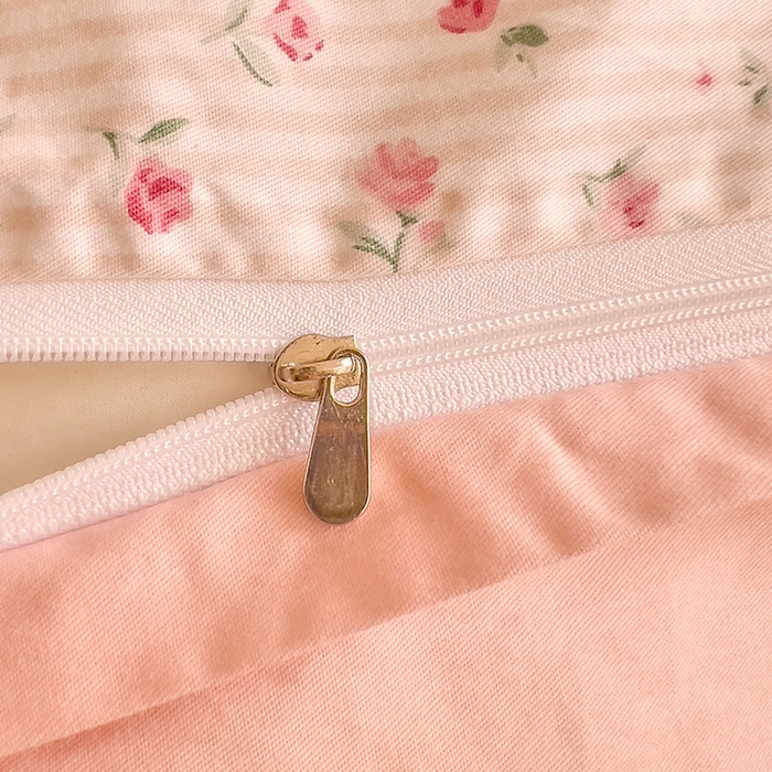 91家纺网 家纺一手货源 找家纺 DoDo 兜兜 【 可定制尺寸】2026新款全棉40支13372印花单被套 红粉