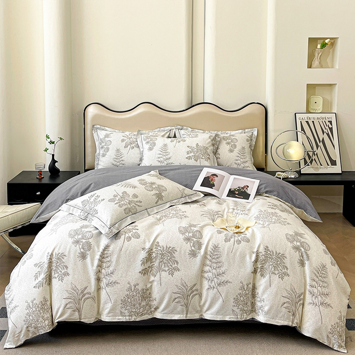 91家纺网 家纺一手货源 找家纺 帛美 2025新款13376全棉纯棉印花四件套-提供买家秀 林间