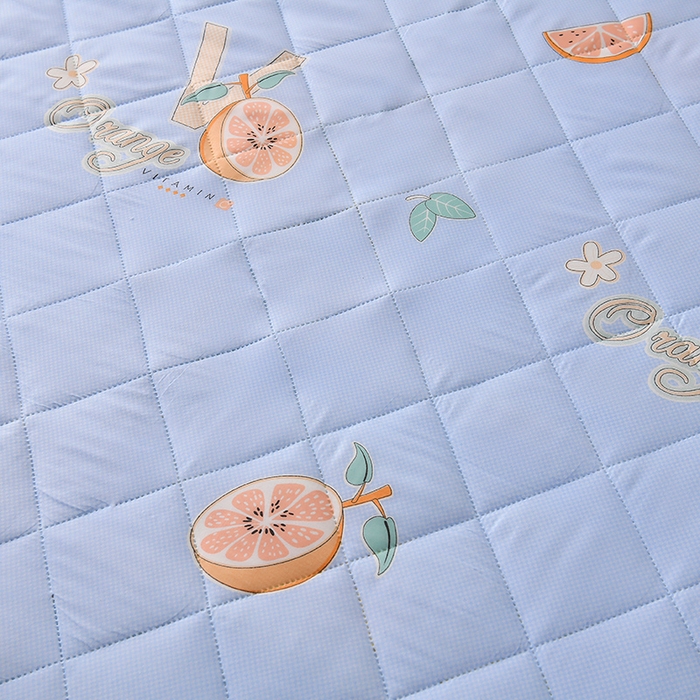 91家纺网 家纺一手货源 找家纺 培童   2025新款超声波亲肤绒夏被夏凉被直播爆款超声波夏被空调被礼品被 甜蜜橙