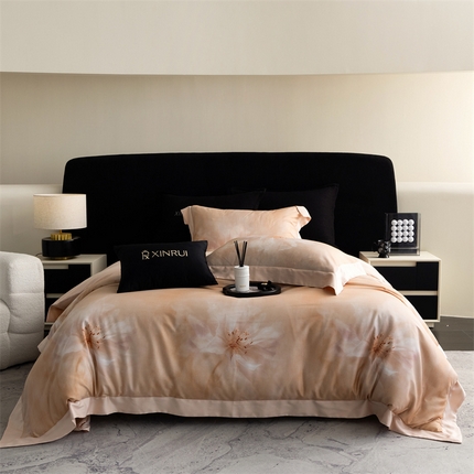 91家纺网 家纺一手货源 找家纺 （总）馨蕊家居 2025秋冬新品100S金太阳活性数码磨毛印花系列四件套-佳觅