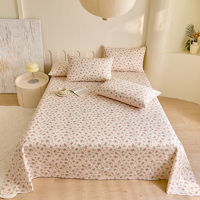 91家纺网 家纺一手货源 找家纺 DoDo 兜兜 【 可定制尺寸】2026新款全棉40支13372印花单床单 桃夭