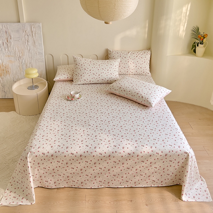 91家纺网 家纺一手货源 找家纺 DoDo 兜兜 【 可定制尺寸】2025新款全棉40支13372印花单床单 花晨