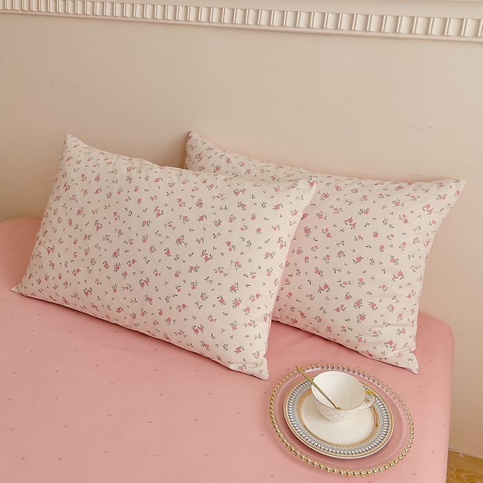 91家纺网 家纺一手货源 找家纺 DoDo 兜兜 【 可定制尺寸】2026新款全棉40支13372印花单床笠 粉色恋歌