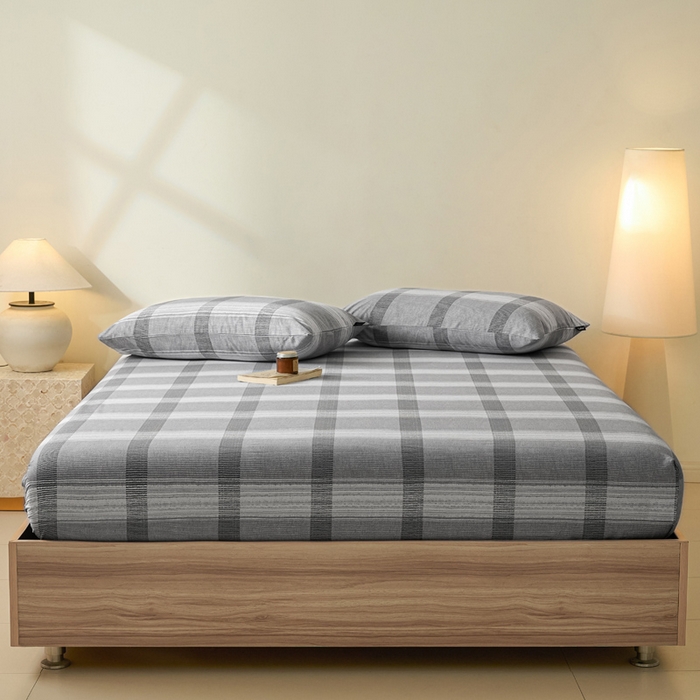 91家纺网 家纺一手货源 找家纺 涵宸家纺 2025新款全棉印花良品系列床笠 床笠-洛卡